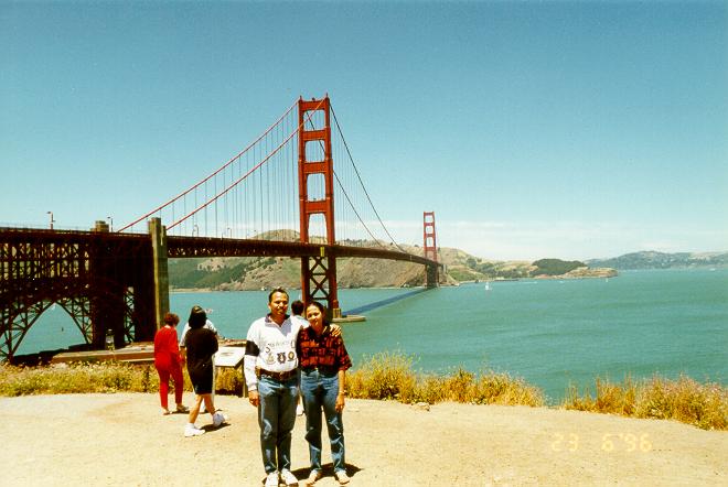 A beautiful view of Golden-Gate Bridge