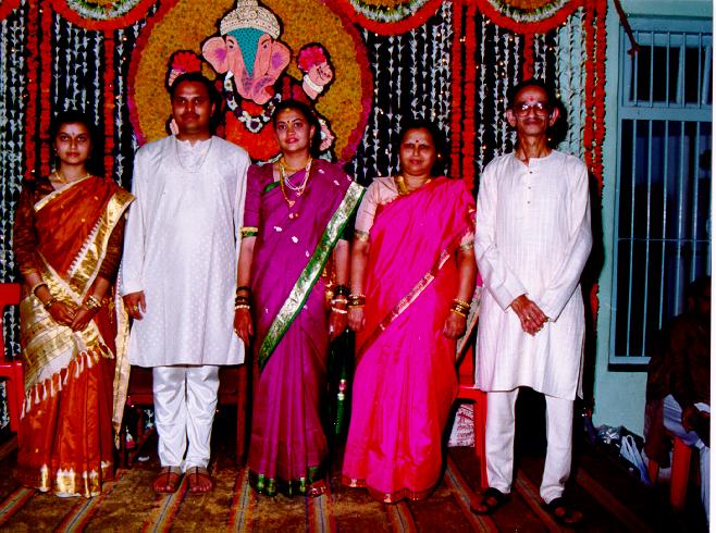 At Our wedding - Aai Baba Manisha