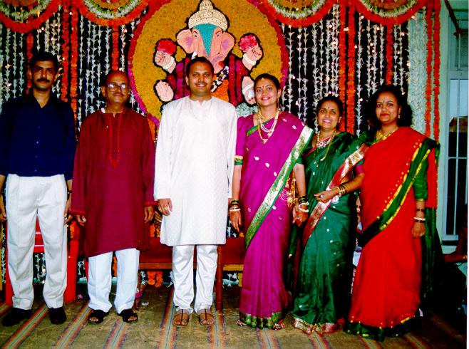 At Our wedding - Aai Daba Anand Deepali