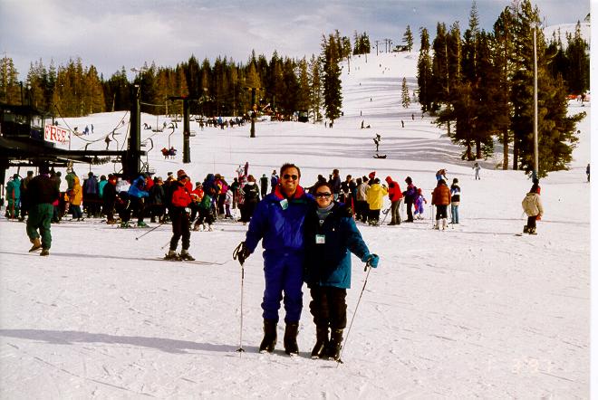 Skiing at Boreal Ski Resort near Lake Tahoe